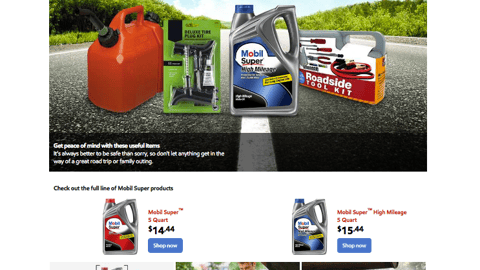 Mobil Super Walmart Showcase